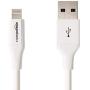 AmazonBasics Lightning to USB A Cable, Advanced Collection, MFi Certified Apple iPhone Charger, White, 3 Foot