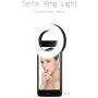 XINBAOHONG Selfie Ring Light Rechargeable Portable Clip-on Selfie Fill Light with 40 LED for Smart Phone Photography, Camera Video, Girl Makes up