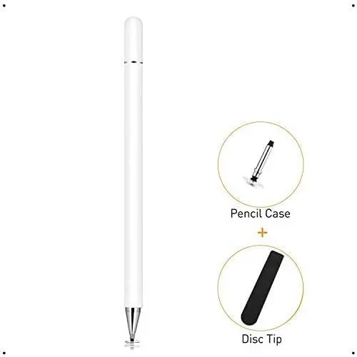 Disc Stylus Pen, Kimcrown ProPen Fine Point Precise Digital Pencil Compatible for iPad, iPhone, Samsung Galaxy, Google Pixel 4 and More Touch Screen Smartphones and Tablets