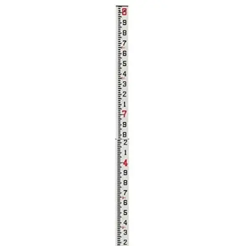AdirPro 8 Fiberglass Rectangular Leveling Rods ft/10ths AdirPro 8 Fiberglass Rectangular Leveling Rods ft/10ths
