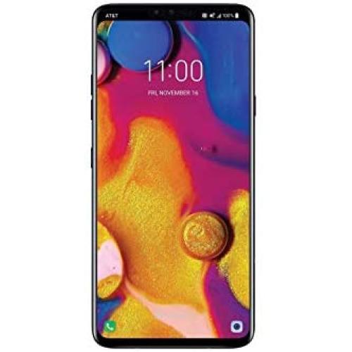 LG V40 ThinQ 64GB GSM Unlocked (AT&T/T-Mobile) 5-Camera Smartphone w/ 6.4" QHD+ Display - Aurora Black (Renewed)