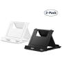 Elimoons Phone Stand, 2 Pack Cell Phone Stand, Universal Foldable Tablet Stand Multi-Angle Pocket Desktop Holder Cradle Compatible Phone XR XS Max X/8/7 Plus/7/6s/6/5/4 SE, Tablets (6-11)