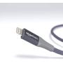 AmazonBasics Double Braided Nylon Lightning to USB Cable, Advanced Collection, MFi Certified Apple iPhone Charger, Dark Gray, 10 Feet