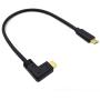 Poyiccot 90 Degree USB C to USB C Cable 1Feet, Right & Left Angled 90 Degree USB 3.1 Type-C Male to Male Fast Charging Cable for Laptop & Tablet & Mobile Phone (USB C Right M/M)