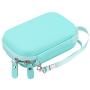 Canboc Hard Carrying Case for Canon Ivy Mobile Mini CLIQ CLIQ+ Instant Camera Printer Wireless Bluetooth Portable Smartphone Photo Printer, Mesh Pocket fit Zink Photo Paper and USB Cable, Mint Green