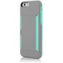 Incipio IPH-1185-GRYTEAL iPhone 6S Case, Stowaway [Kickstand][Credit Card] Wallet Cover fits Both Apple iPhone 6, iPhone 6S - Gray/Teal