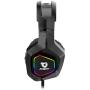 Soulion Tracer 30 PC Gaming Headset, Virtual 7.1 Stereo Surround Sound Headphones with Noise Cancelling Microphone, RGB Lights, USB Plug for Laptops Computers