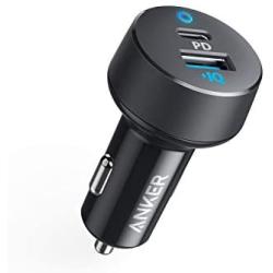 Anker Car Charger USB C, 30W 2-Port Compact Type C Car Charger with 18W Power Delivery and 12W PowerIQ, PowerDrive PD 2 with LED for iPad Pro (2018), iPhone XS/Max/XR/X/8/7, Pixel 3/2/XL and More