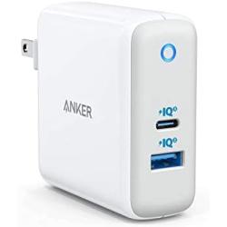 USB C Charger, Anker 60W PIQ 3.0 & GaN Tech Dual Port Charger, PowerPort Atom III (2 Ports) Travel Charger with a 45W USB C Port, for USB-C Laptops, MacBook, iPad Pro, iPhone, Galaxy, Pixel and More