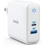 USB C Charger, Anker 60W PIQ 3.0 & GaN Tech Dual Port Charger, PowerPort Atom III (2 Ports) Travel Charger with a 45W USB C Port, for USB-C Laptops, MacBook, iPad Pro, iPhone, Galaxy, Pixel and More