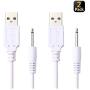 Replacement DC Charging Cable | USB Charger Cord - 2.5mm (2 Pack)