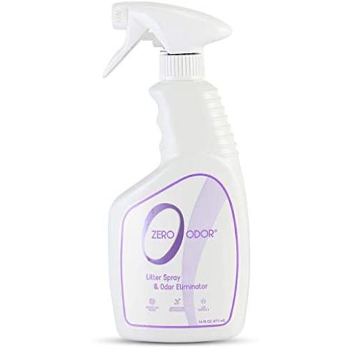 Zero Odor Litter Box Odor Eliminator, Trigger Spray, 16 ounces