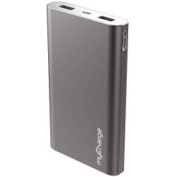 myCharge RazorMax Portable Charger 8000mAh / 2.4A Dual USB Port External Battery Pack Power Bank for Cell Phones (Apple iPhone Xs, XS Max, XR, X, 8, 7, 6, SE, 5, Samsung Galaxy, LG, Motorola, HTC)