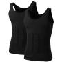 TOPTIE Men Slimming Body Shaper Compression Shirt Shapewear Sculpting Vest Muscle Tank