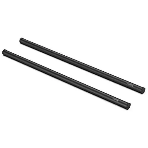 SMALLRIG 16 Inches (40 cm) Black Aluminum Alloy 15mm Rod with M12 Female Thread, Pack of 2 – 1054 SMALLRIG 16 Inches (40 cm) Black Aluminum Alloy 15mm Rod with M12 Female Thread, Pack of 2 – 1054
