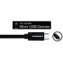 Duracell Hi-Performance 6 Ft Fast Charging Data Sync & Charge Nylon Braided Fabric Micro USB Cable for Android, Samsung, HTC, Nokia, Sony and More - Black