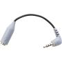 Movo MC3 3.5mm TRS to TRRS Adapter - Microphone Adapter for iPhone and Android Smartphones and Tablets