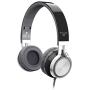 Elecder i39 Headphones with Microphone Foldable Lightweight Adjustable On Ear Headsets with 3.5mm Jack for iPad Cellphones Computer MP3/4 Kindle Airplane School Black/Gray