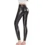 Ginasy Faux Leather Leggings Pants Stretchy High Waisted Tights for Women