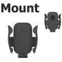 Car Cellphone Mount for Tesla Model 3 Model Y Monitor Fixed Clip Safety Cell Phone Holder Stand (Silence) Upgrade Silicone (Pone Mount)