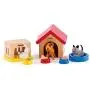 Family Pets Wooden Dollhouse Animal Set by Hape | Complete Your Wooden Dolls House with Happy Dog, Cat, Bunny Pet Set with Complimentary Houses and Food Bowls Family Pets Wooden Dollhouse Animal Set by Hape | Complete Your Wooden Dolls House with Happy Dog, Cat, Bunny Pet Set with Complimentary Houses and Food Bowls