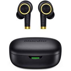 Bluetooth Wireless Earbuds, Bluedio P(Particle) TWS Wireless Earbud Headphones in-Ear Earphones with Charging Case, Mini Car Headset Built-in Mic for Cell Phone/Running/Android, 6Hrs Playtime