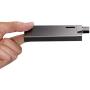 BRIK | Ultra-Slim Aluminum Portable Charger Case | Pod Storage | Holds 1 Extra Pod - Brick Battery Power Bank (Steel Gray)