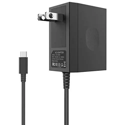Charger for Nintendo Switch, YCCTEAM Switch Charger AC Adapter 15V/2.6A Fast Charging Replacement for Nintendo Switch/Switch Lite with 5FT Type C Cable, Support TV Mode and Dock Charger for Nintendo Switch, YCCTEAM Switch Charger AC Adapter 15V/2.6A Fast Charging Replacement for Nintendo Switch/Switch Lite with 5FT Type C Cable, Support TV Mode and Dock