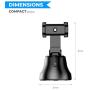 Robot Camera Phone Holder W/Bluetooth Remote, Portable Smart Selfie Stick, 360° Auto Rotation Face Object Tracking Phone Camera Holder, Smartphone Holder For Vlog Recording, Cooking and Fitness videos