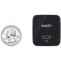 USB C Charger, AUKEY 18W PD Charger Fast Charger with Foldable Plug, Ultra-Compact USB C Wall Charger Compatible with iPhone 11 Pro Max, AirPods Pro, Google Pixel 3 XL, LG G5, Huawei, Samsung - Black