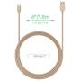 USB C Cable 6ft - by TalkWorks | Braided Type C Charging Cable Heavy Duty Fast Charger | Nintendo Switch, Android for Samsung Galaxy S20 / S10 / S9 / S8, Google Pixel, Moto, LG - Gold
