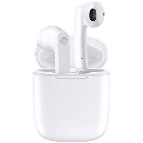 Latest Upgrade Bluetooth 5.0 True Wireless Earbuds with Charging Case IPX7 Waterproof Earbuds 35 Hours Playtime Stereo Headphones Built-in Mic Earbuds Premium Sound with Deep Bass for Running/Gym