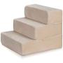 Nova Microdermabrasion Pet Dog Stairs Steps for High Beds Small Dogs with Washable Cover High Density Foam
