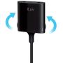 iLuv (i111) 2-Way Splitter Adapter with Independent Volume Control/Mute for iPhone, iPad Air, iPad Mini, Samsung Galaxy, other smartphones and Other 3.5mm Devices