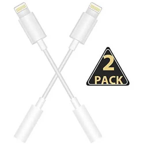 Lighting to 3.5 mm Headphone Jack Adapter Earphone/Earbuds, Compatible with iPhone 11 Pro Max/X/XS/XR/ 8 Plus/ 8 Support All iOS Systems Lighting to 3.5 mm Headphone Jack Adapter Earphone/Earbuds, Compatible with iPhone 11 Pro Max/X/XS/XR/ 8 Plus/ 8 Support All iOS Systems