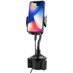 Wireless 10W Fast Car Charger Phone Holder, Cup Holder Phone Mount Universal Cell Phone Cradle for iPhone 11/11 Pro/ 11 Pro Max/XS Max/XR/X/8/8 Plus, S10/S10+/S9/S8/S8+/S7/S6 (Wireless Charger)