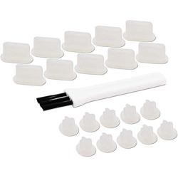 PortPlugs Anti Dust Plugs USB C (10 Pairs) - Compatible with Samsung s20, s10, s8, s9 Plus, Note 9, 10, Pixel, Any Type C with Headset Jack Silicone (Clear)