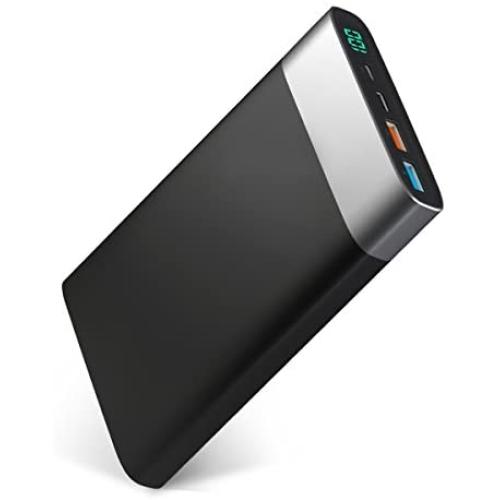 Vinsic 20000mAh Ultra Slim Power Bank, 10 Times for iPhone 5/5S, Dual USB Portable External Battery Charger for iPhone, iPad, Samsung, Cell Phones.