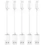 ZiBay 7-Inch Micro USB Sync Cable for Samsung, HTC, Motorola, Nokia, Android, and More (5 Pack) (White) ZiBay 7-Inch Micro USB Sync Cable for Samsung, HTC, Motorola, Nokia, Android, and More (5 Pack) (White)