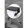 Neater Nest Reversible Toilet Paper Holder with Phone Shelf, Modern Style (Oil Rubbed Bronze, Single)