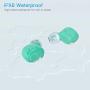 Kurdene Small Wireless Earbuds,Bluetooth Earbuds with Charging Case Bass Sounds IPX8 Waterproof Sports Headphones with Mic Touch Control 24H Playtime for iPhone/Samsung/Android-Grass Blue