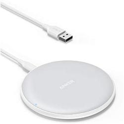 Anker Wireless Charger, PowerWave Pad 10W Max Qi-Certified Fast Charging for iPhone SE, 11, 11 Pro, 11 Pro Max, Xs Max, XR, XS, X, 8, 8 Plus, AirPods, Galaxy S20 S10 S9 S8, Note 10 9 8 (No AC Adapter)