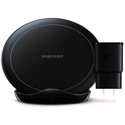 Samsung Qi Certified Fast Charge Wireless Charger Stand (2019 Edition) with Cooling Fan for Select Galaxy and Apple Iphone Devices - US Version