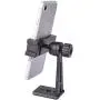 Phone Tripod Mount Adapter with Cold Shoe, Riqiorod Smartphone Tripod Holder Clip, Metal 360 degree Rotation Vertical Cell Phone Bracket Compatible with iPhone, Samsung Galaxy, Huawei, LG Google (C10)