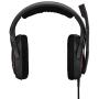 EPOS I Sennheiser GAME ONE Gaming Headset, Open Acoustic, Noise-canceling mic, Flip-To-Mute, XXL plush velvet ear pads, compatible with PC, Mac, Xbox One, PS4, Nintendo Switch, and Smartphone  - Black