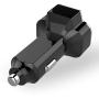 Aduro 4 Port Car Charger Adapter, 12V Fast Car Charger USB Adapter Power Station 5.2A/26W Output (Black)