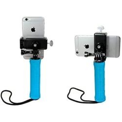 OCTO MOUNTS: Handheld Stabilizer for Cell Phone or GoPro Camera. Compatible with Action Cameras, DSLR, iPhones, Samsung Galaxy, HTC, etc. (HH Blue)