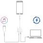 Headphone Adapter 3.5mm Jack Adapter for iPhone Dongle for iPhone 11/8/8 Plus / 7/7 Plus/Xs/Xs Max/XR Aux Adapter 2 in 1 Accessory Splitter Adaptor Charger Cables & Audio Connector Support All iOS