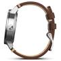 Garmin vívomove Premium - Stainless Steel with Leather Band