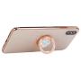 lenoup Glitter Bling Bling Phone Ring Holder,Sparkle Phone Ring Grip Artificial Diamond Stand,Rhinestone Cell Finger Ring for Phones,Pad(Rose Gold)